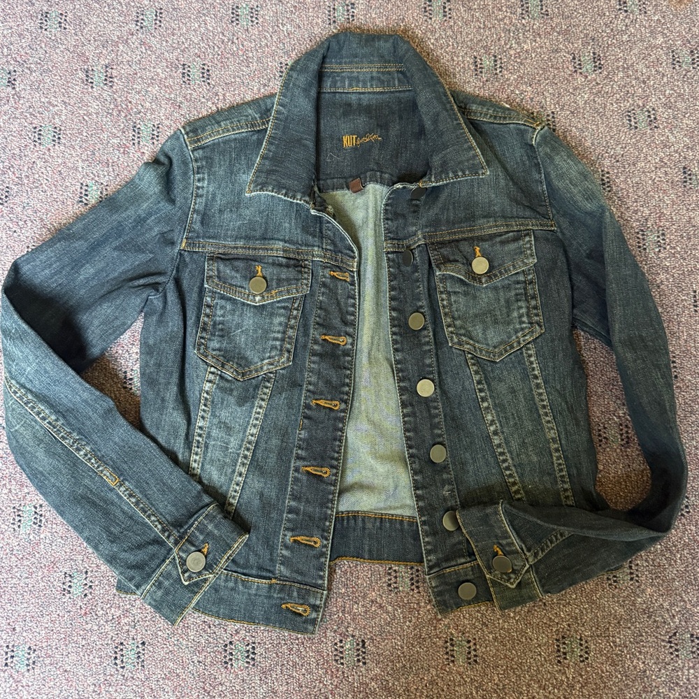Kut from the Kloth Dark Wash Denim Jacket